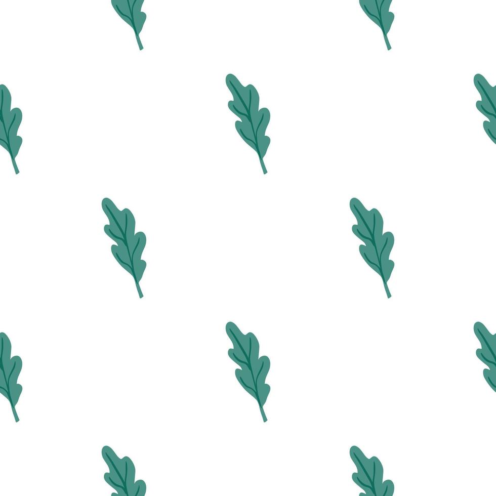 Oak leaf seamless pattern. Plant background. vector