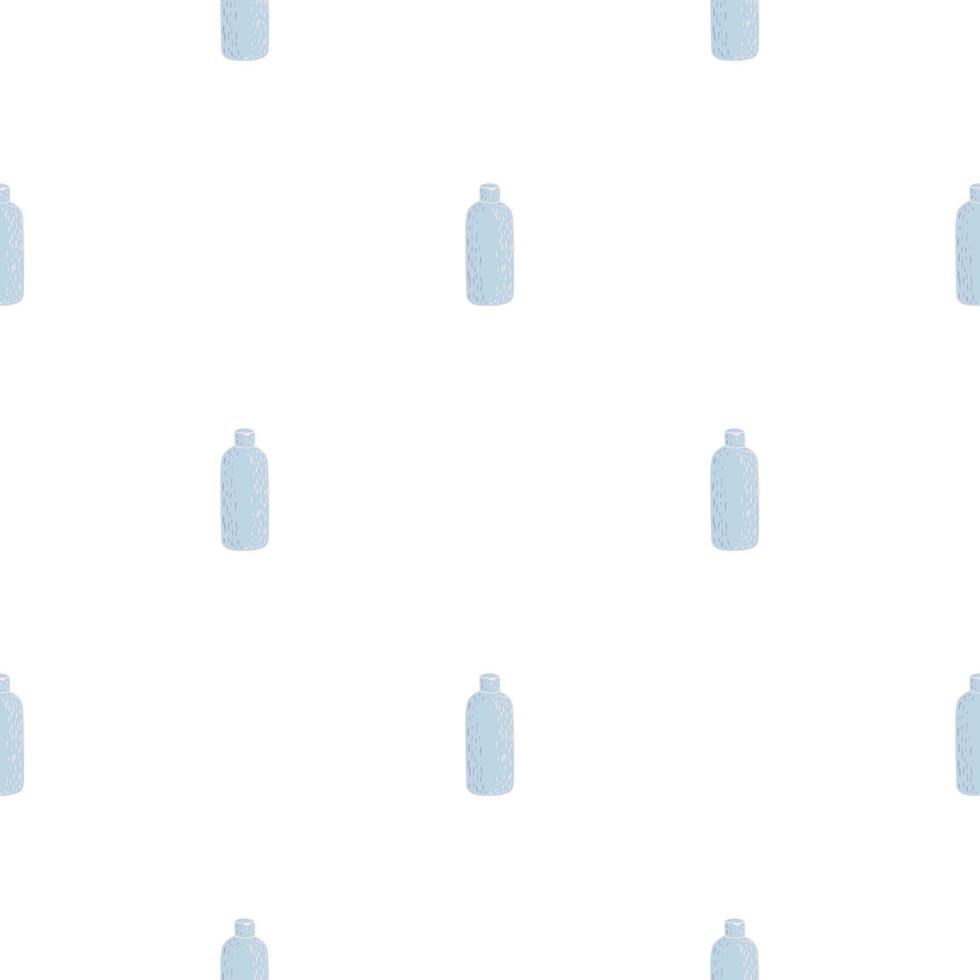 Cosmetic bottle seamless pattern. Background for spa. vector