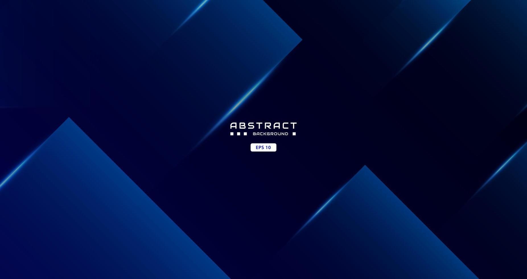 dark blue background with abstract light square shape, arrow, dynamic and sport banner concept. vector