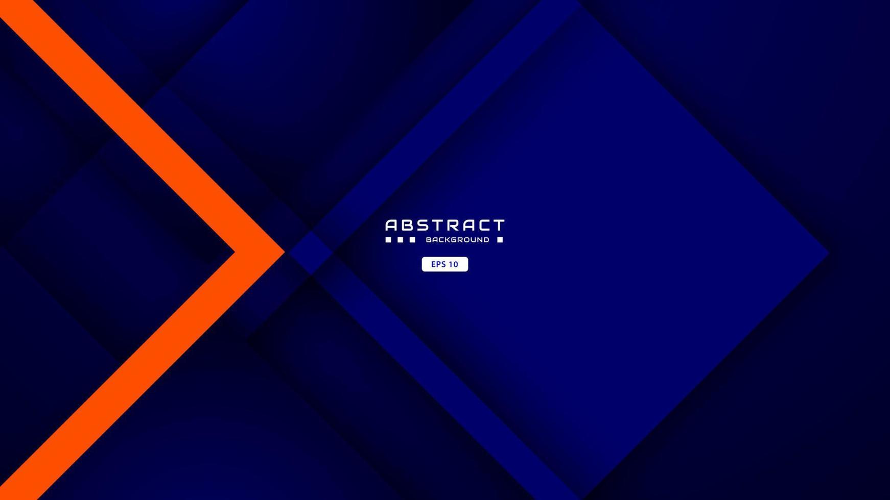 blue and orange background with abstract square shape and scratches effect, dynamic for business or sport banner concept. vector