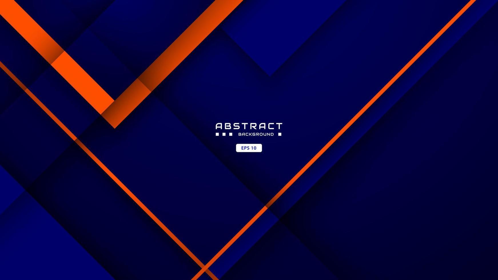 fondo azul y naranja con forma cuadrada abstracta y efecto de arañazos, dinámico para el concepto de banner comercial o deportivo. vector