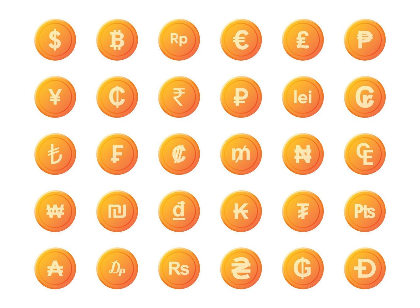 Coin Money Currency Collection vector
