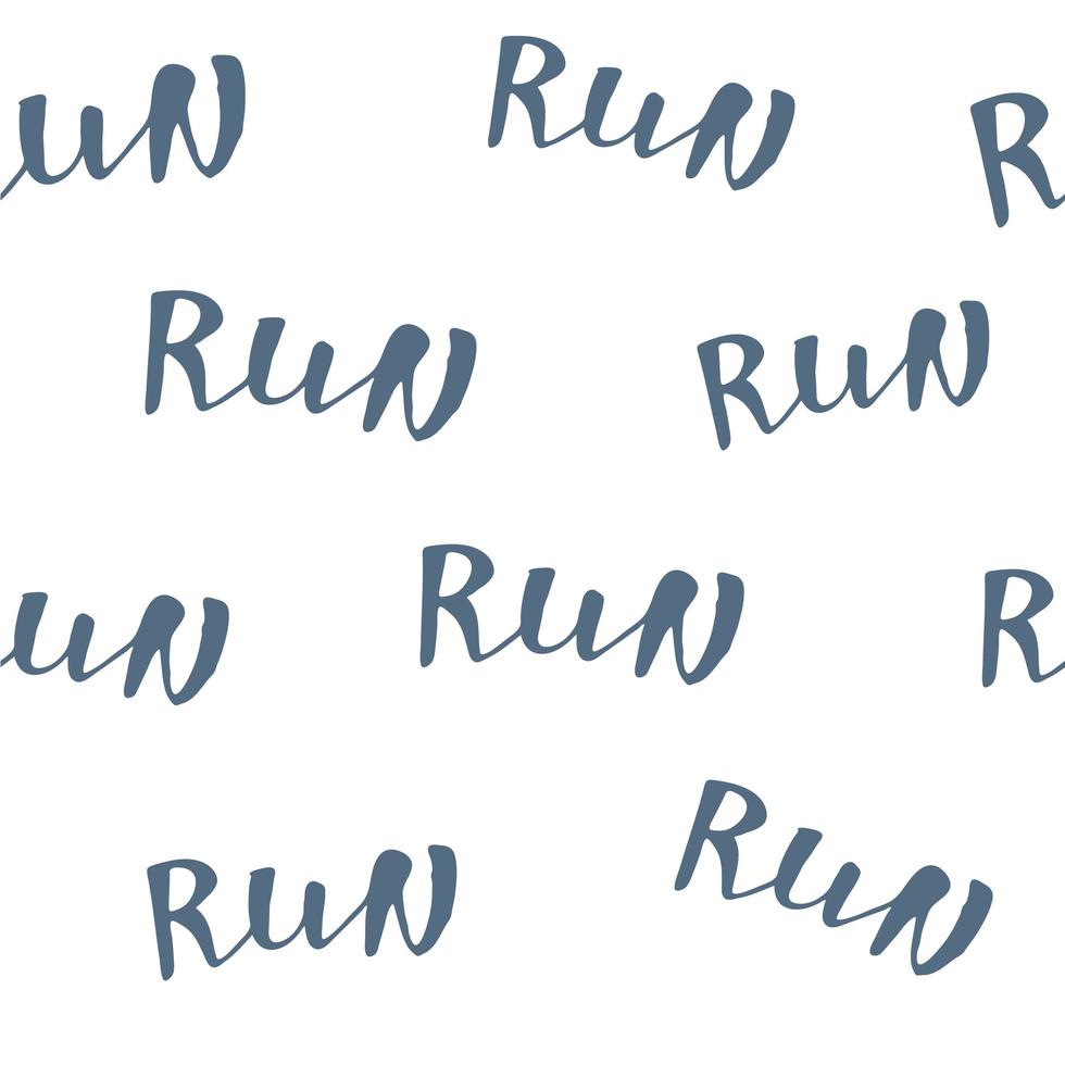 Run motivation background. Seamless sport pattern. vector