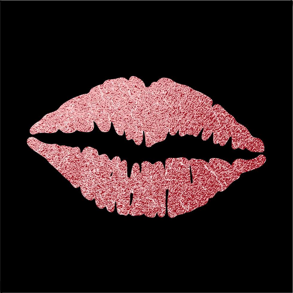 icono de labios con efecto brillo vector