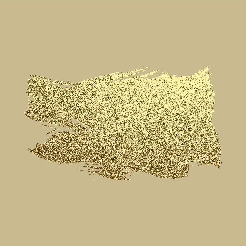 trazo de pintura de oro vectorial. ilustración de arte texturizado brillante de oro abstracto. vector