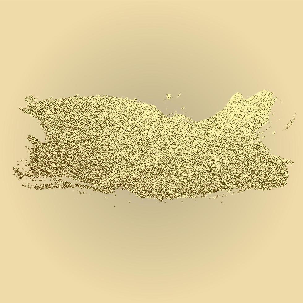 trazo de pintura de oro vectorial. ilustración de arte texturizado brillante de oro abstracto. vector