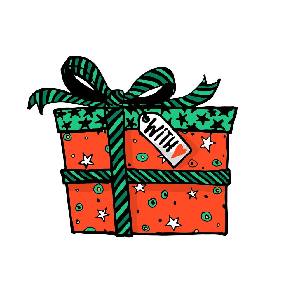 Doodle Christmas set vector