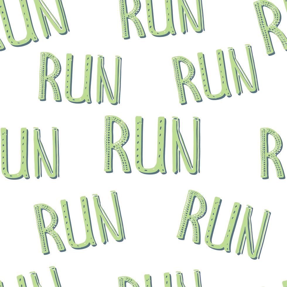 Run motivation background. Seamless sport pattern. vector
