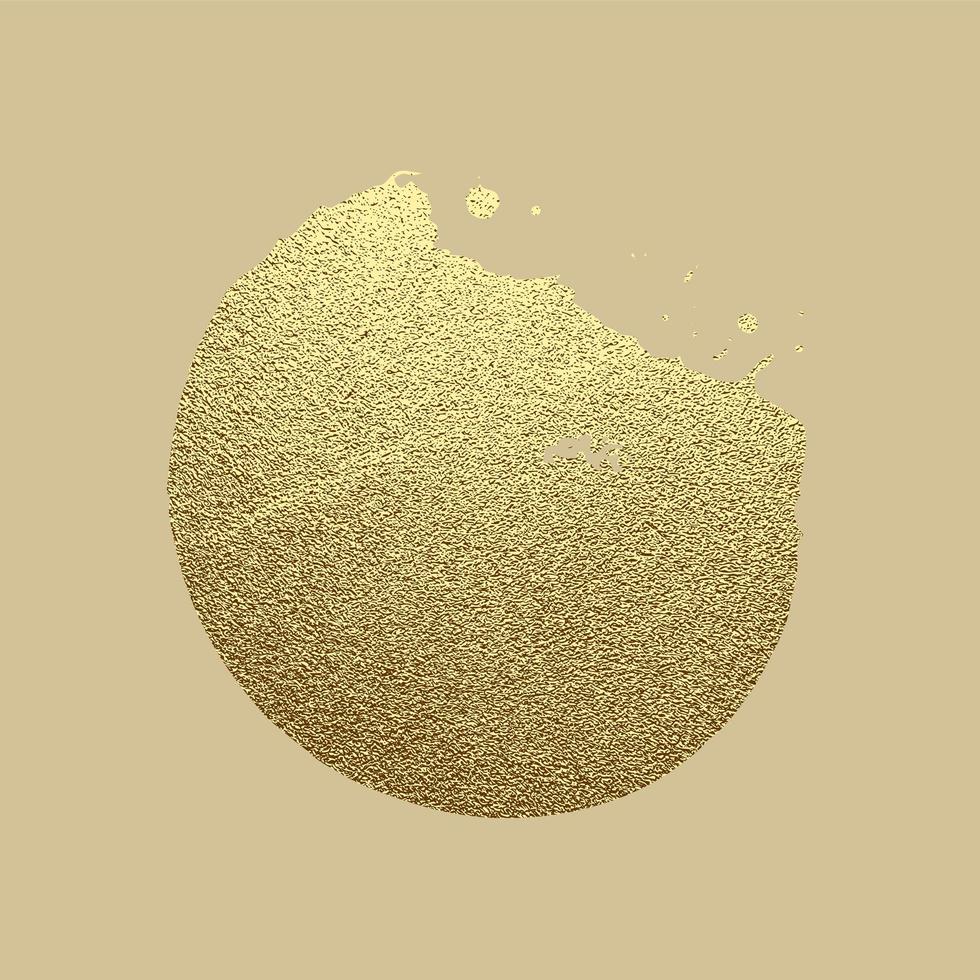 trazo de pintura de oro vectorial. ilustración de arte texturizado brillante de oro abstracto. vector