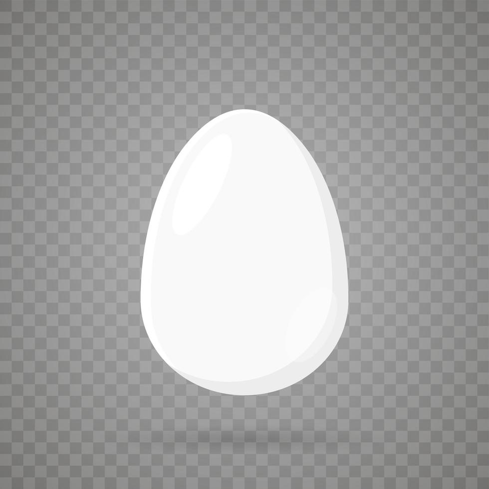 Easter egg shape silhouette. Vector illustration