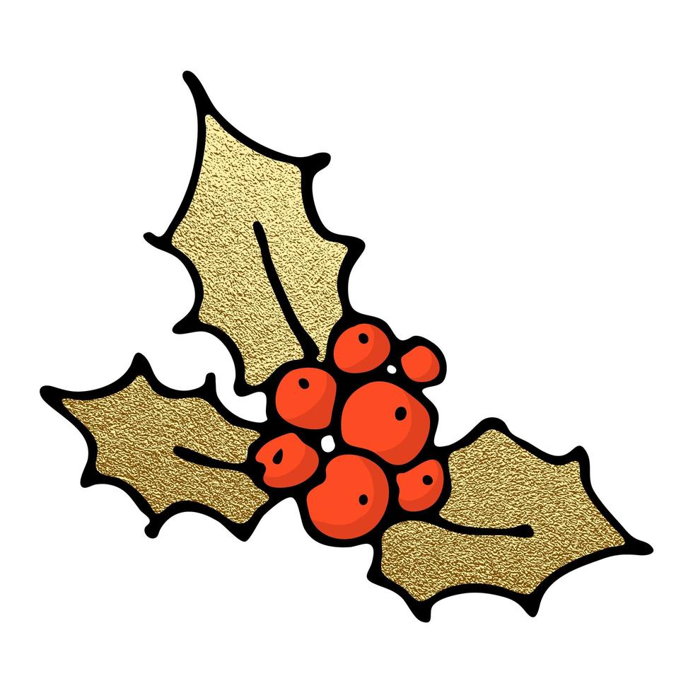 Christmas clip art, hand drawn icon. Vector illustration