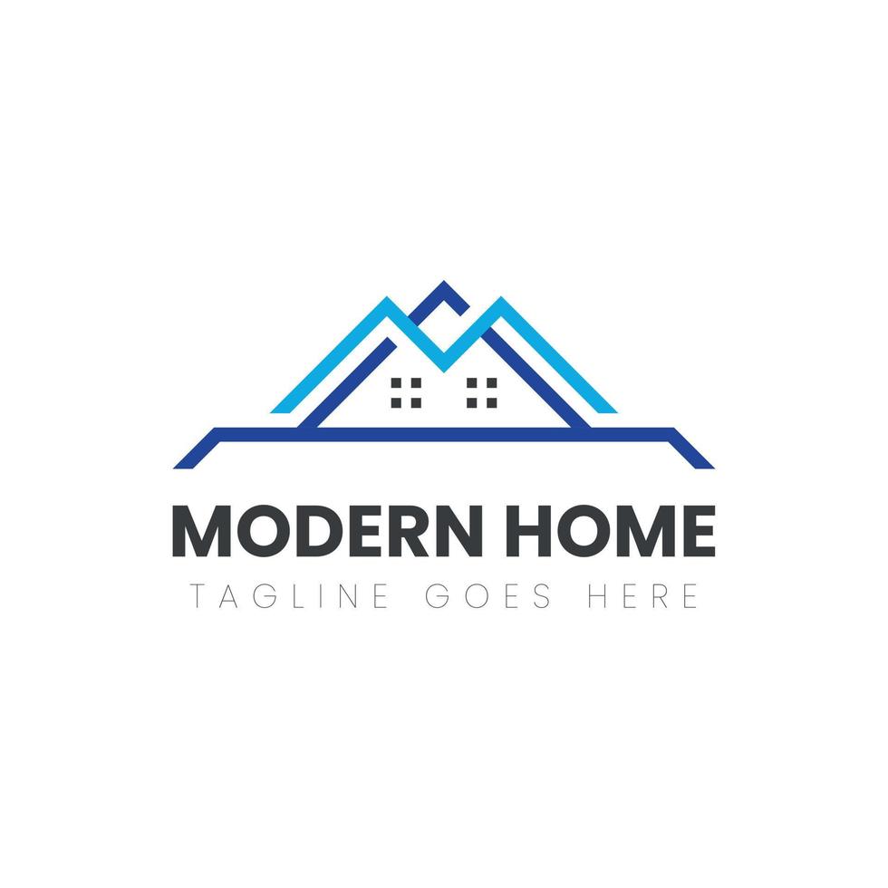 Real estate logo design vector