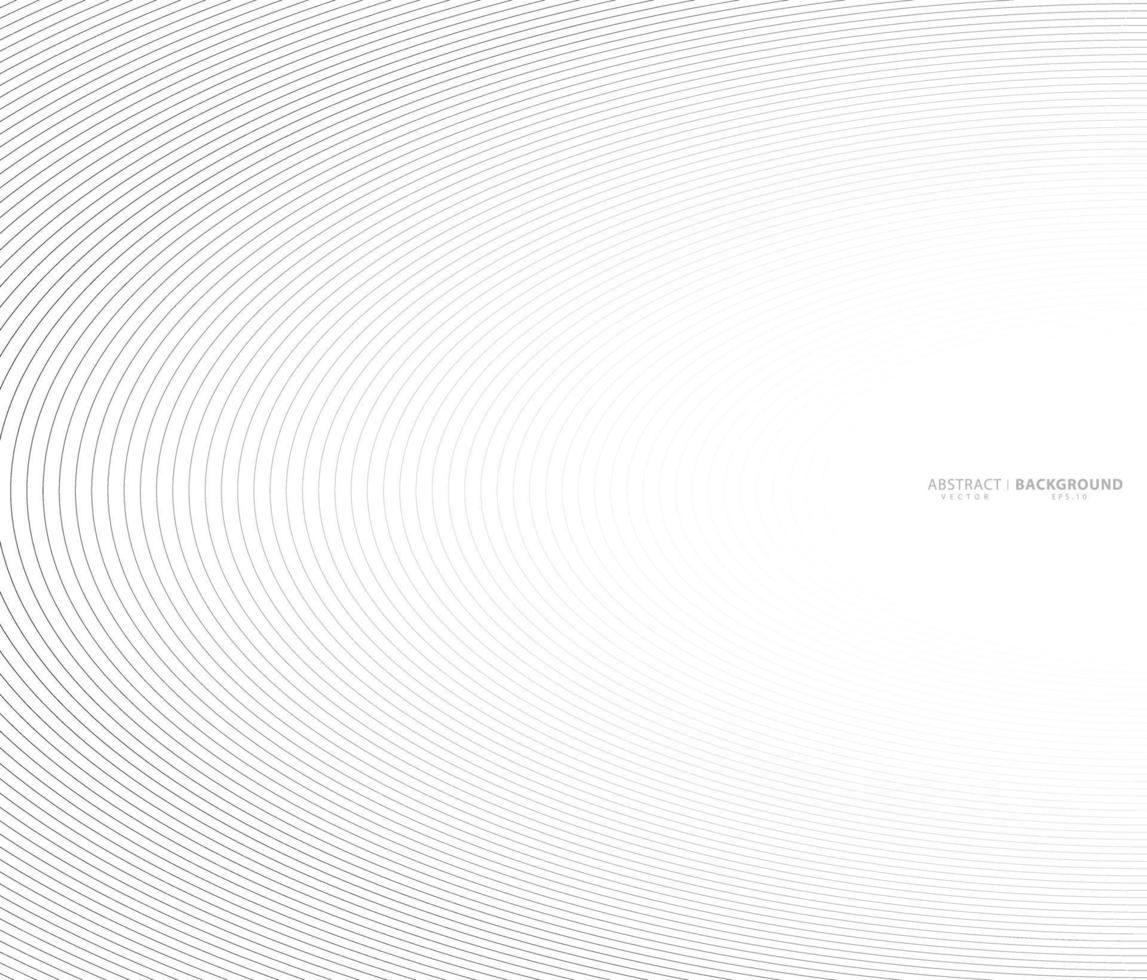 Concentric circle. Illustration for sound wave. Abstract circle line pattern. Black and white graphics. EPS10 - Illustration vector