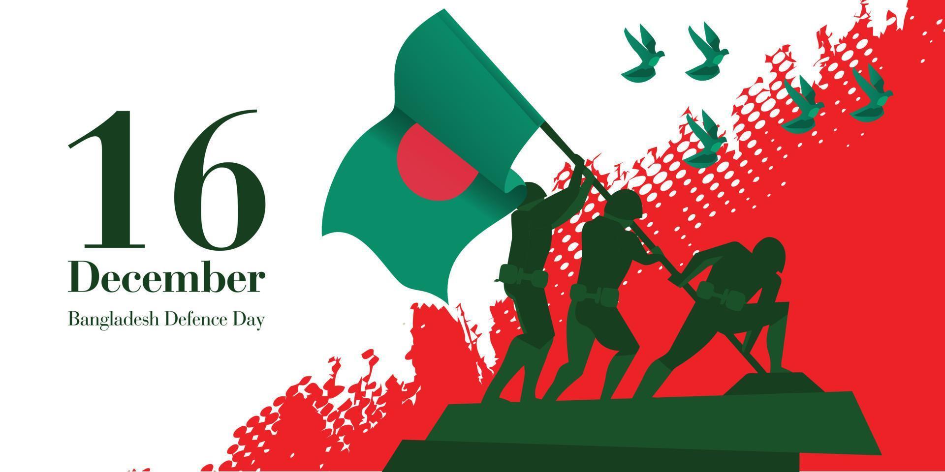 16 December Bangladesh Victory Day Soldier Hand Holding Bangladesh