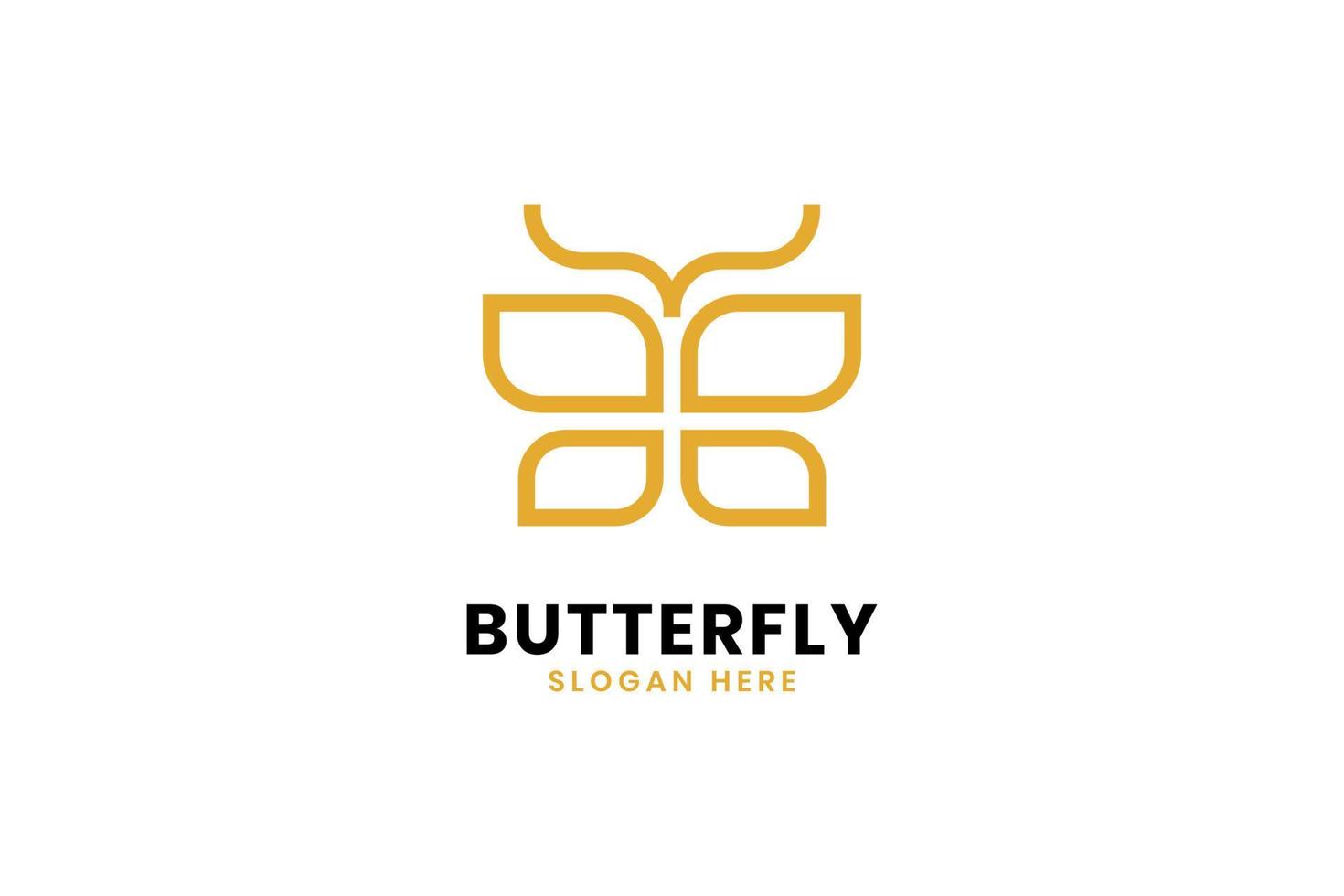 Butterfly logo design vector