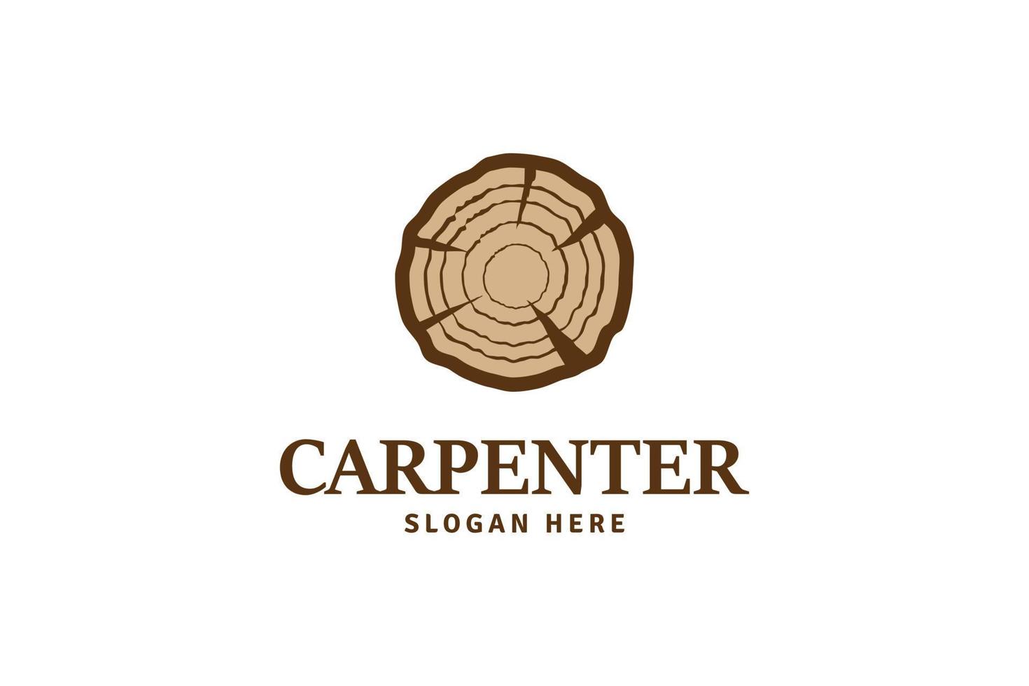Carpenter logo design vector