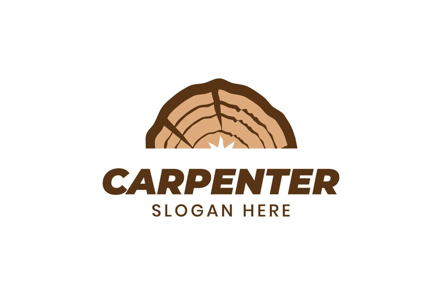 vector de diseño de logotipo de carpintero