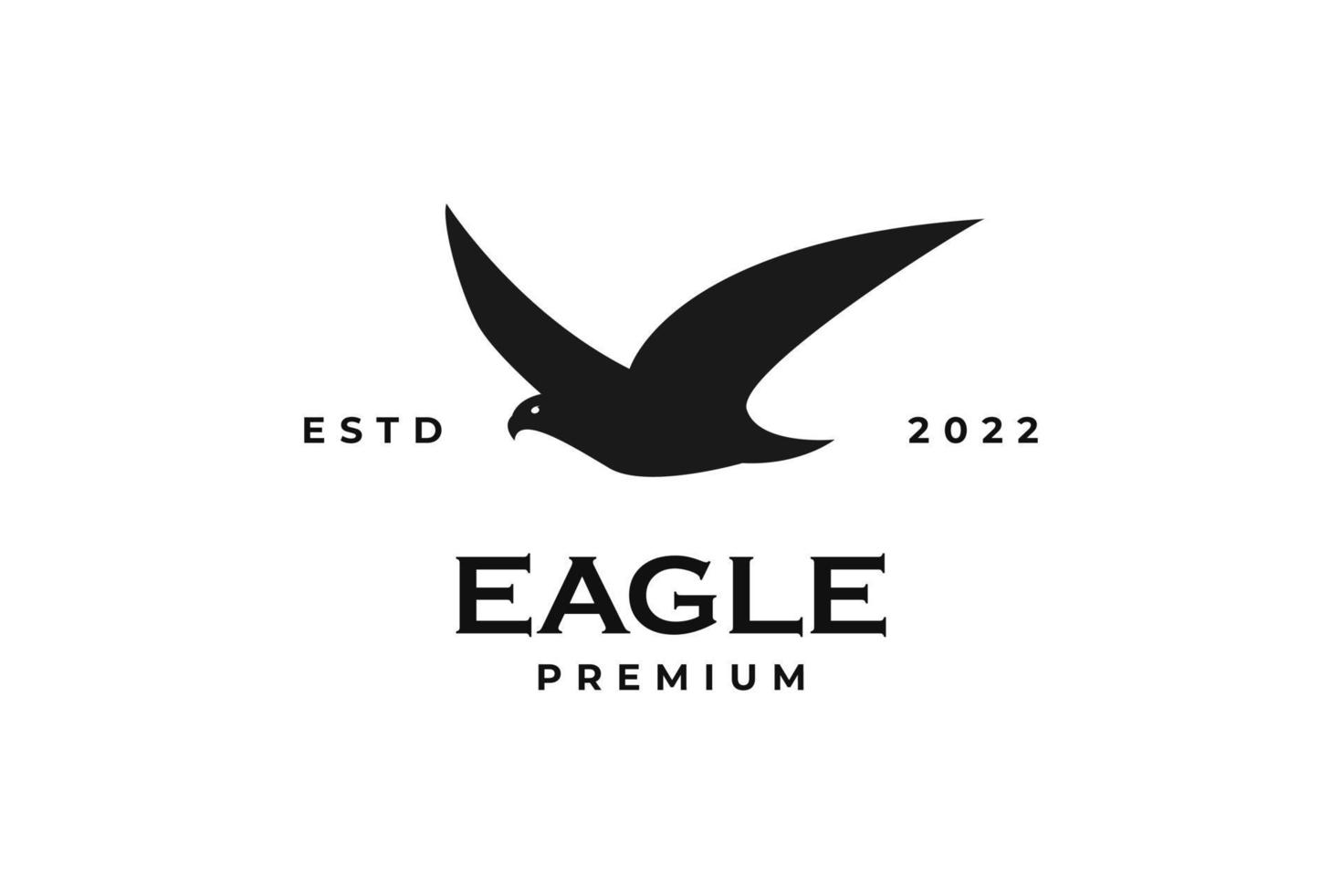 Wing eagle logo design vector