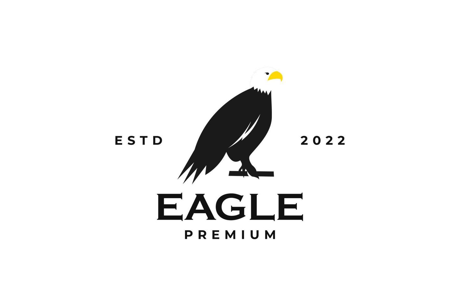 Wing eagle logo design vector