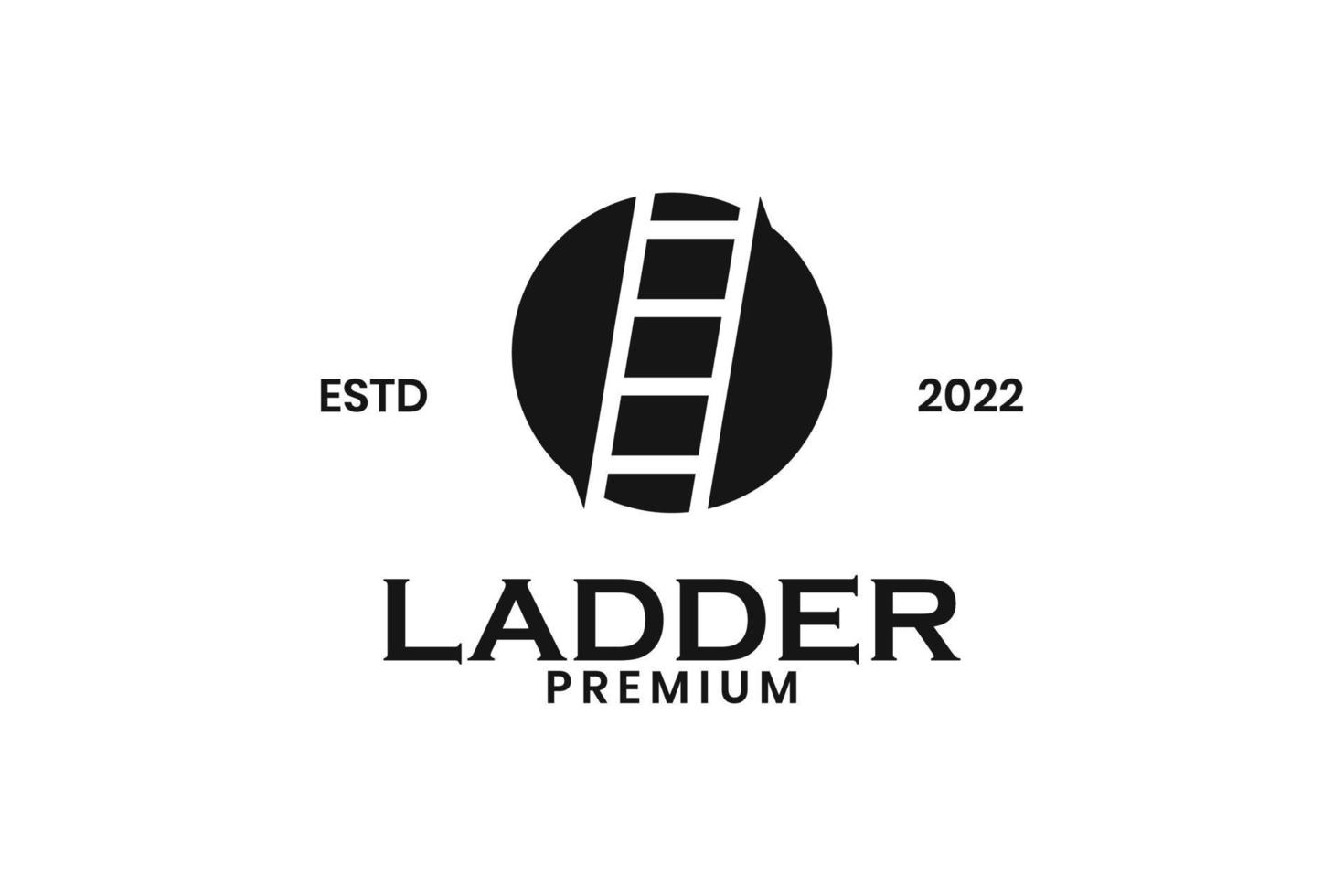 Ladder stair icon logo design for business vector
