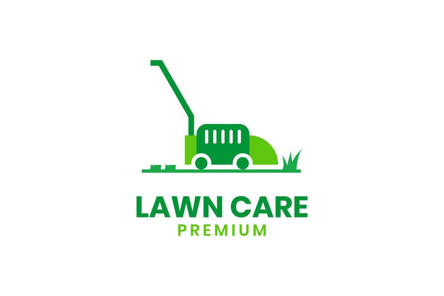 Lawn mower icon logo design vector