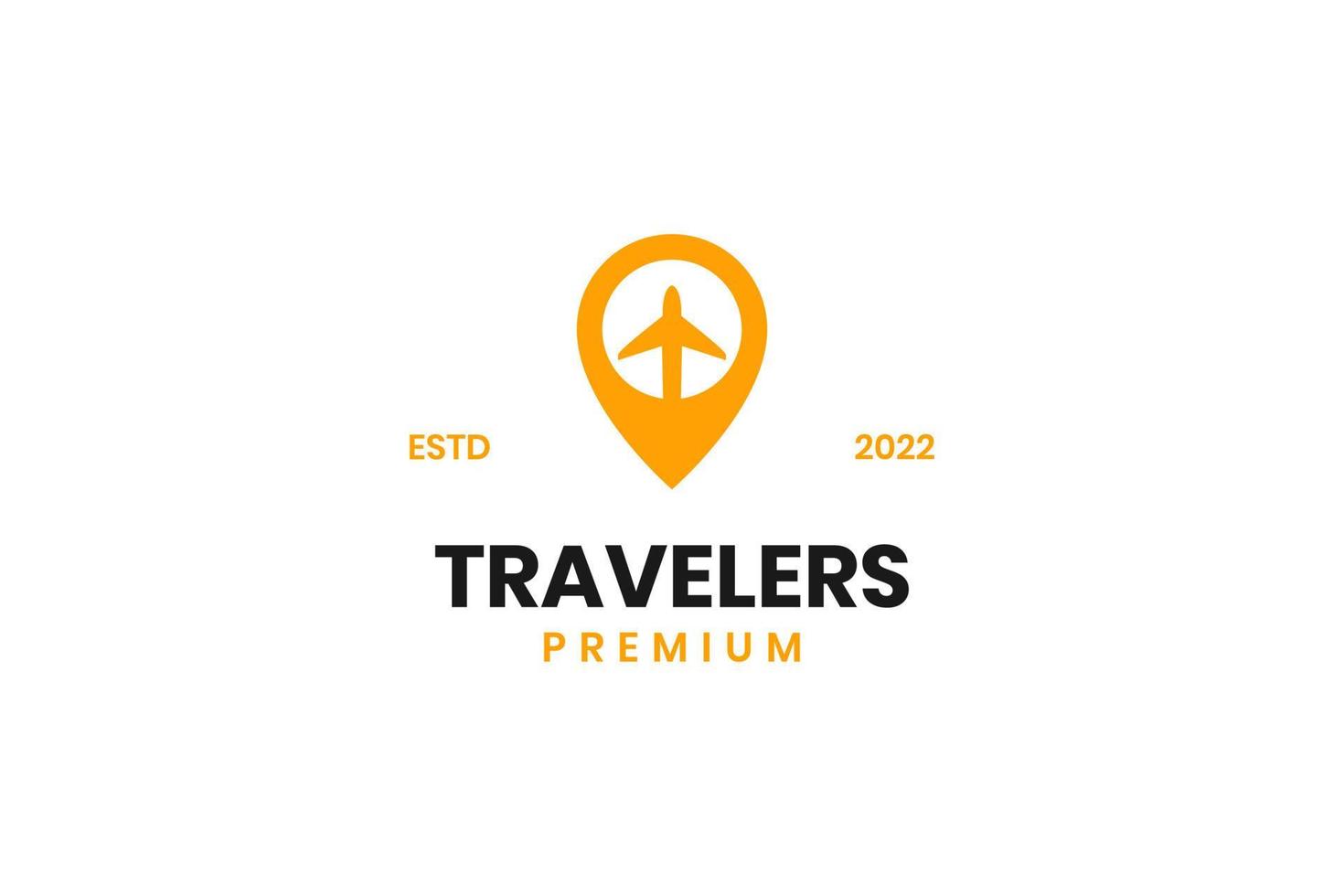 Travel location logo design vector