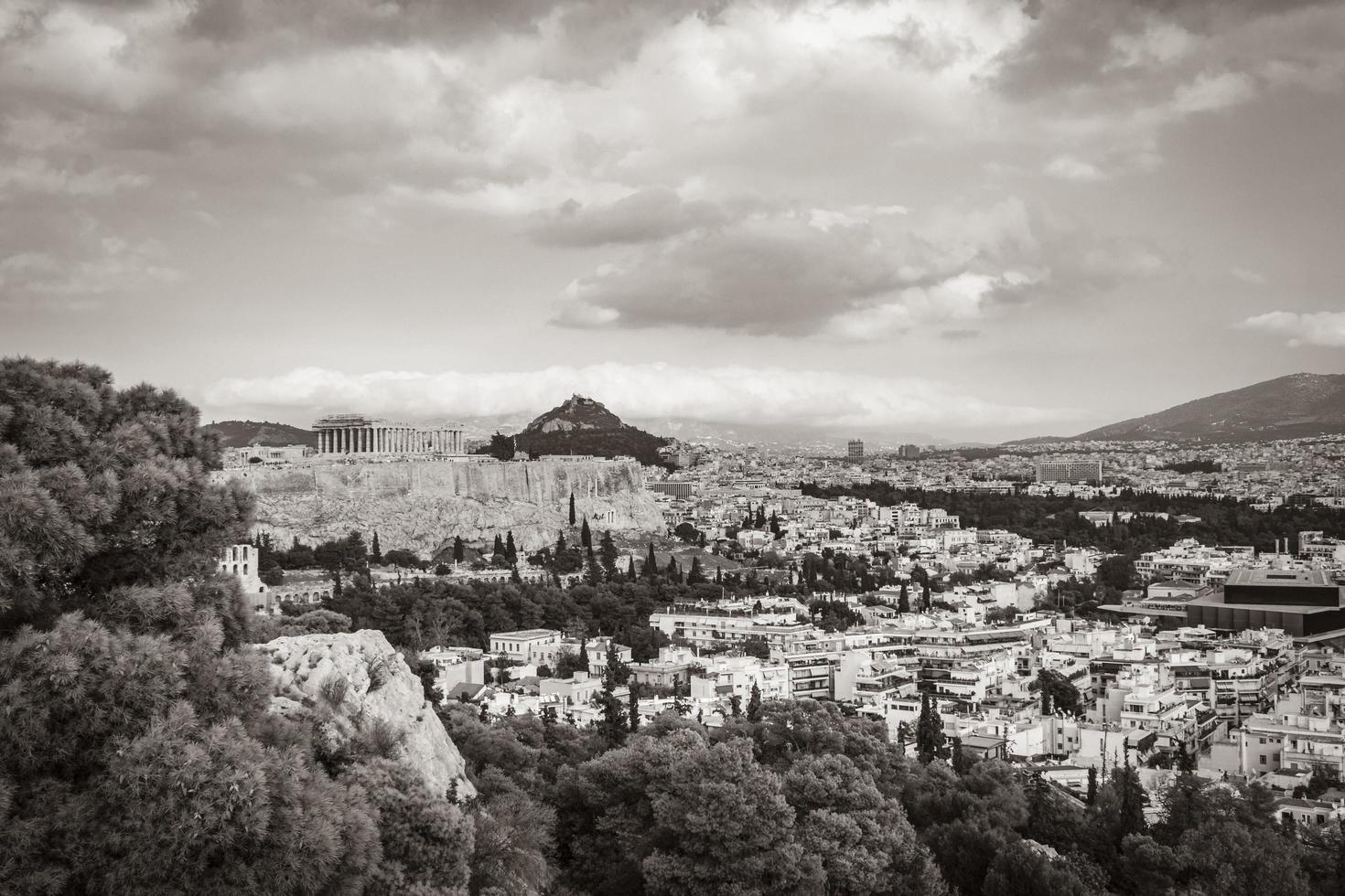 Acropolis of Athens ruins Parthenon Greeces capital Athens in Greece. photo