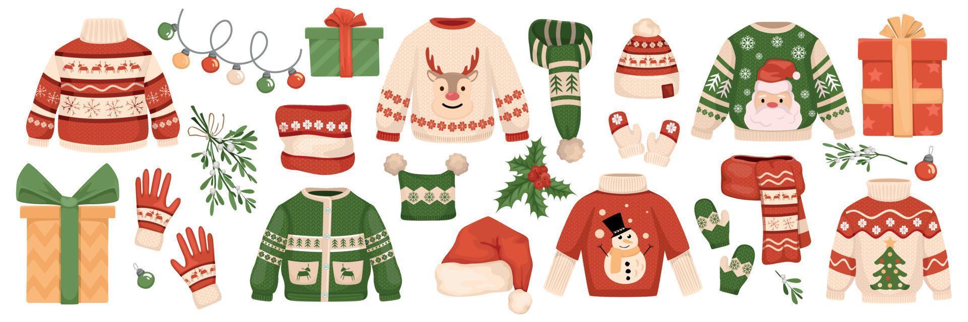 Christmas Handmade Goods Set vector