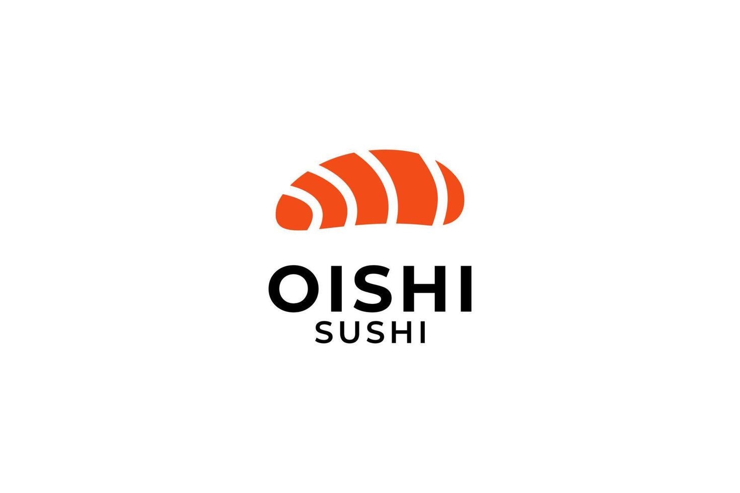 plantilla de vector de diseño de logotipo de sushi