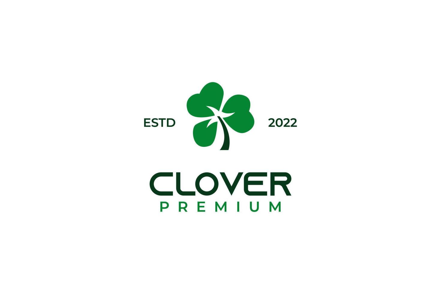 Clover leaf icon logo design vector