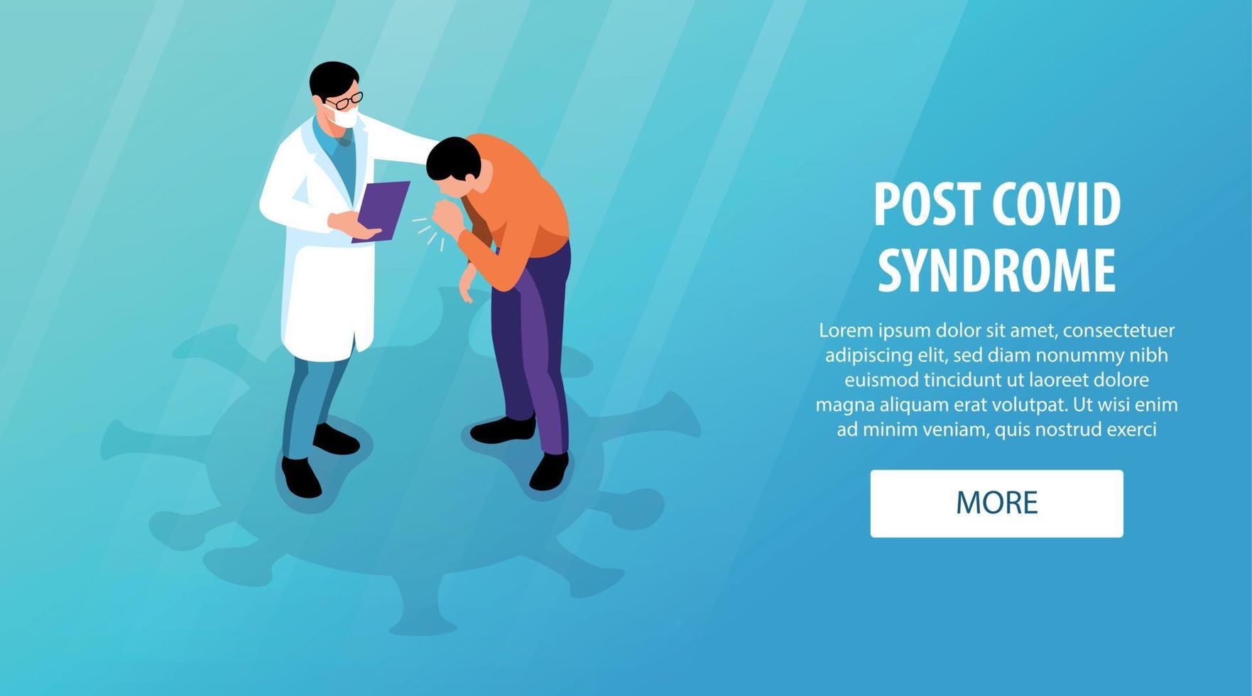 Post Covid Syndrome Banner vector