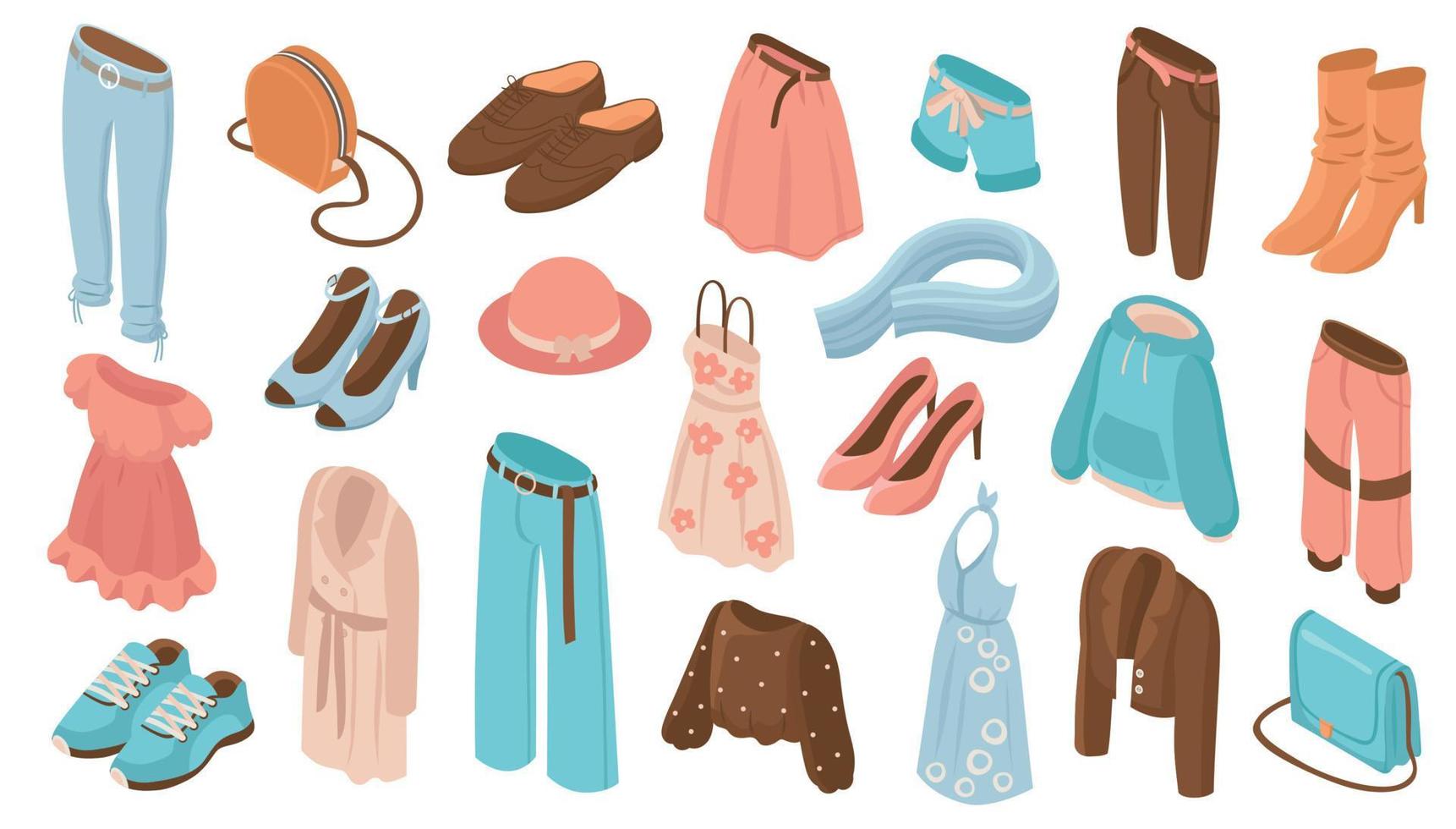 Fashion Clothing Set vector