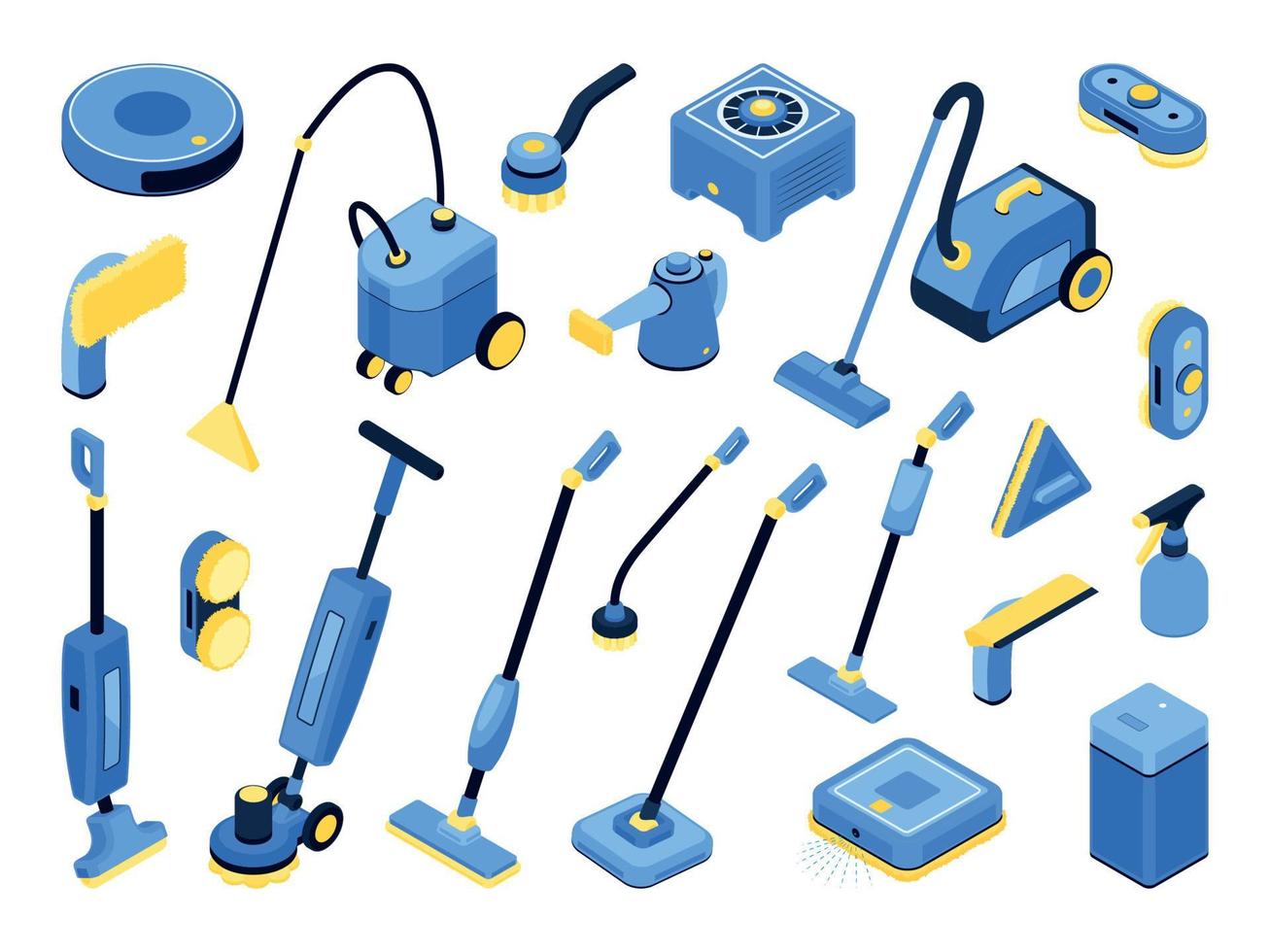 Cleaning Gadgets Set vector