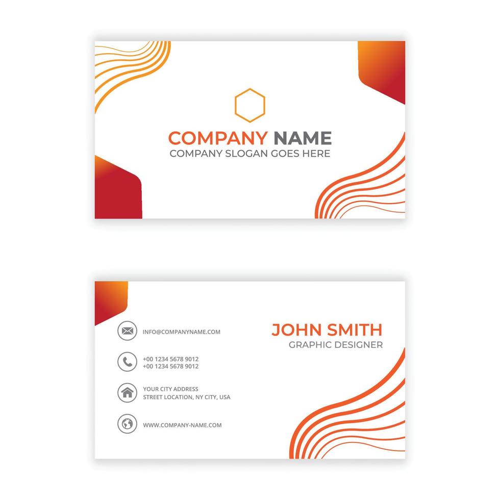 Business card design vector