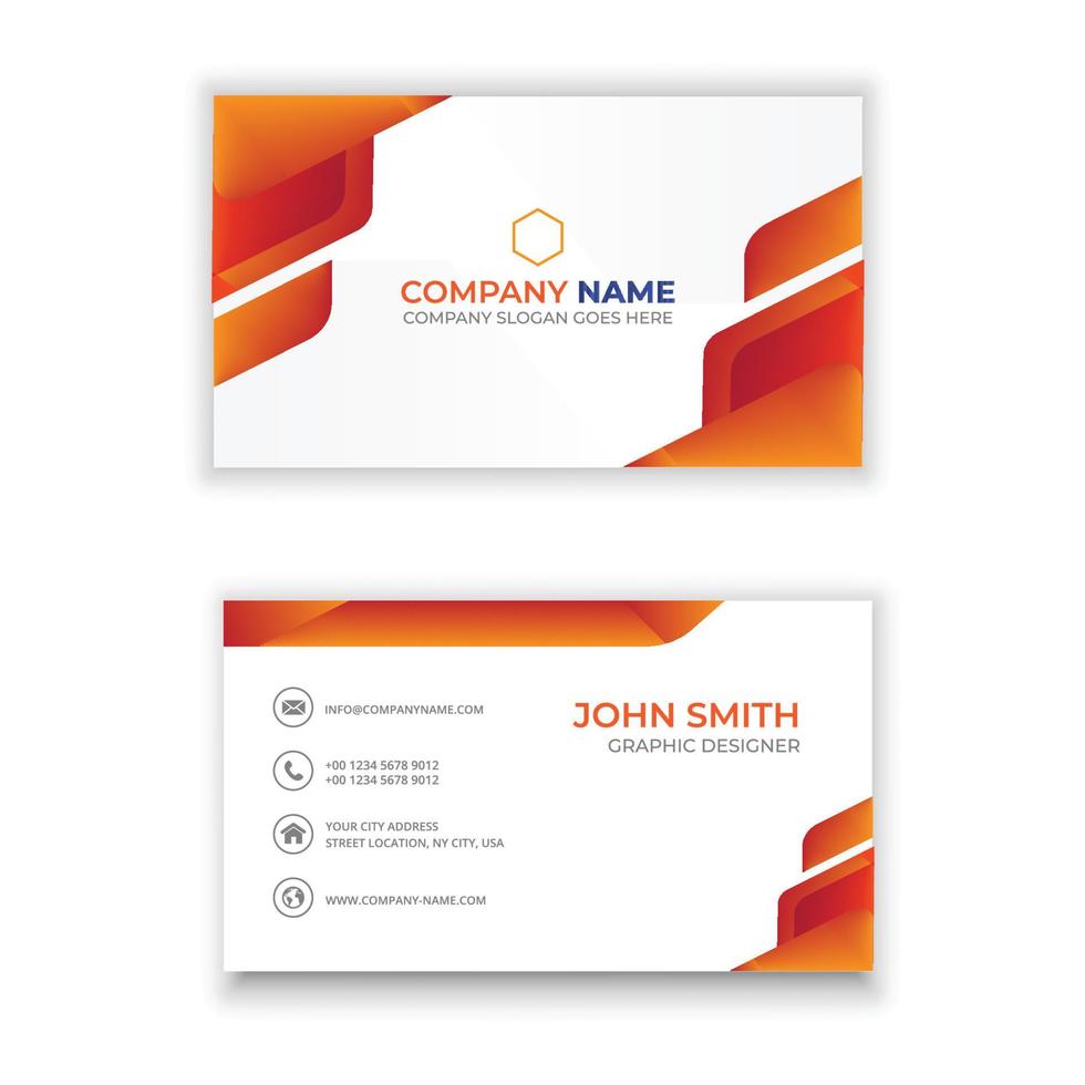 Business card design vector