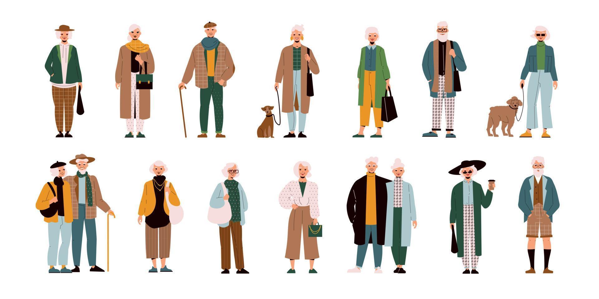 Senior Fashion Set vector