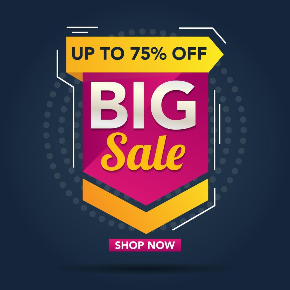 Sale banner template background, Big sale special offer. end of season super sale banner. big promotion, modern sale design. vector illustration.