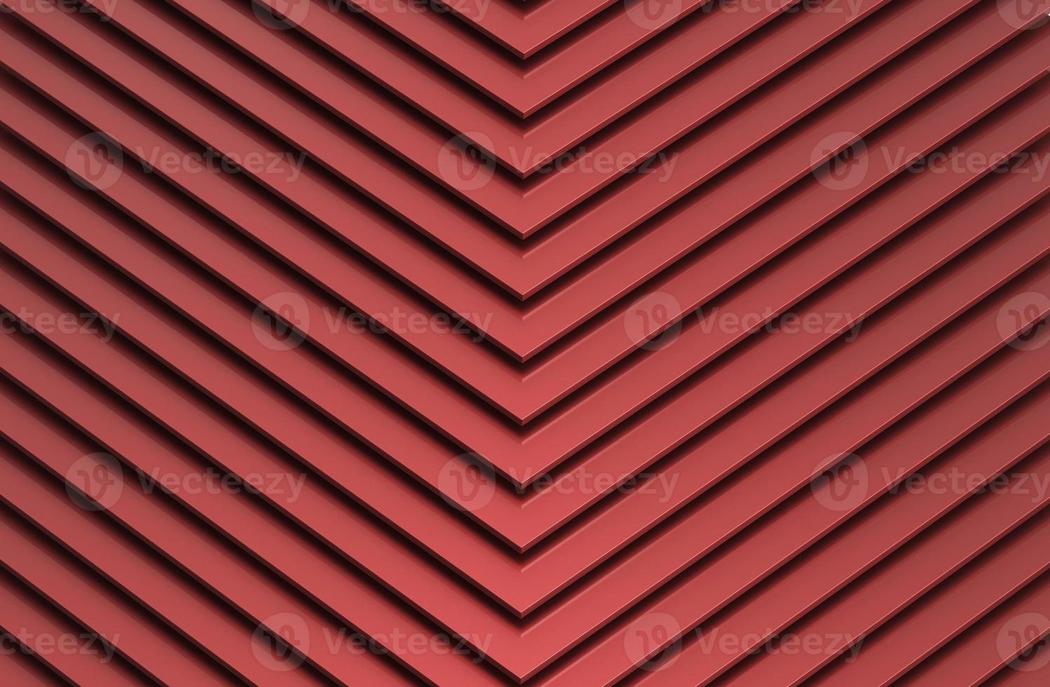 The abstract red metal pattern background. 3D illustration. photo