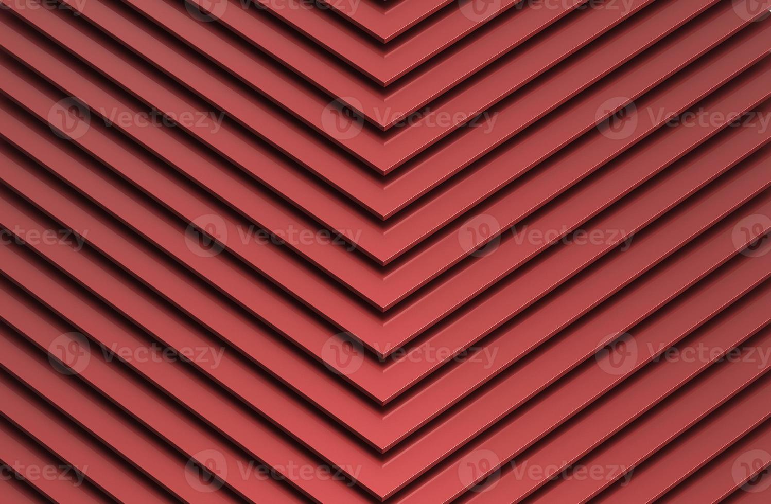 el fondo abstracto del modelo del metal rojo. Ilustración 3D. foto