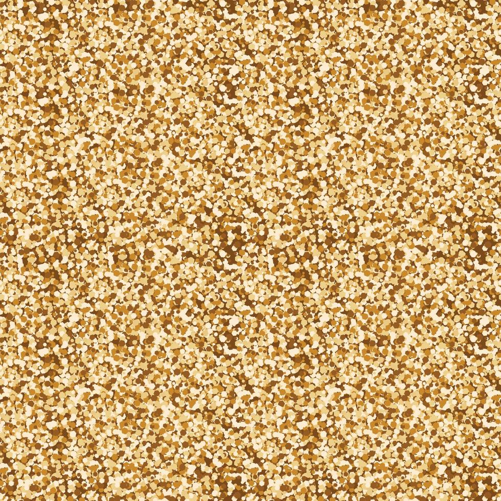 Gold glittery textured seamless pattern. Vector glitter golden hexagons background.