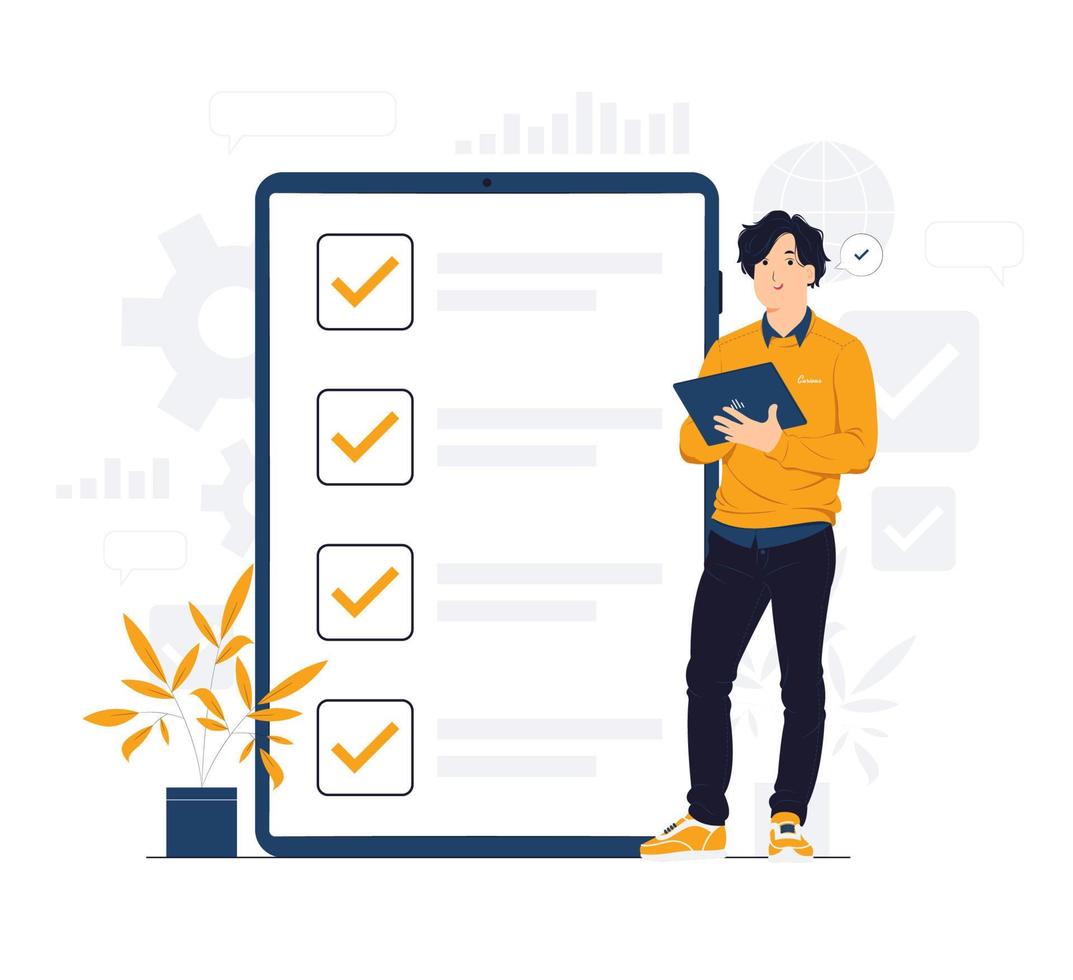 To do list concept illustration vector