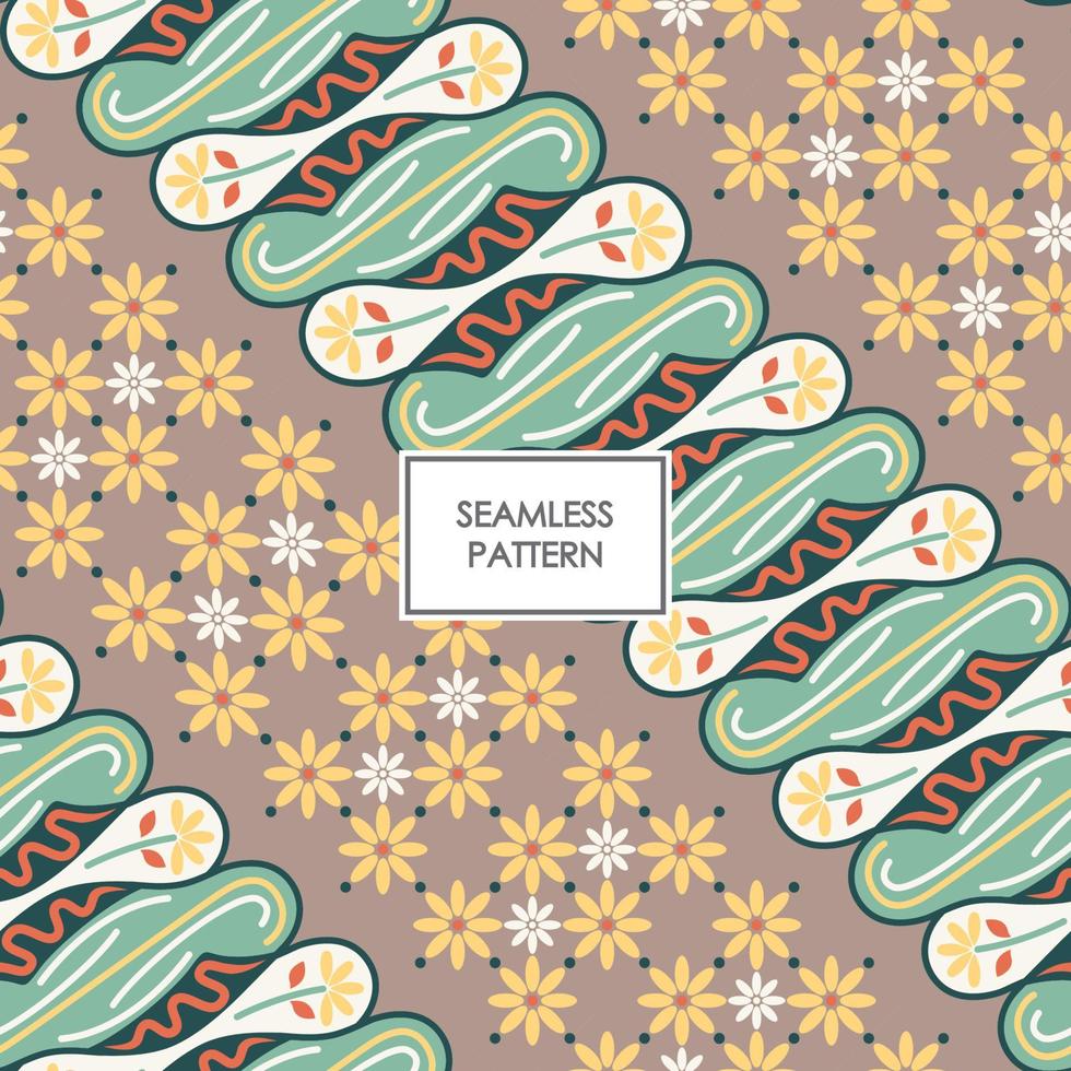 batik pattern. batik seamless pattern vector pro