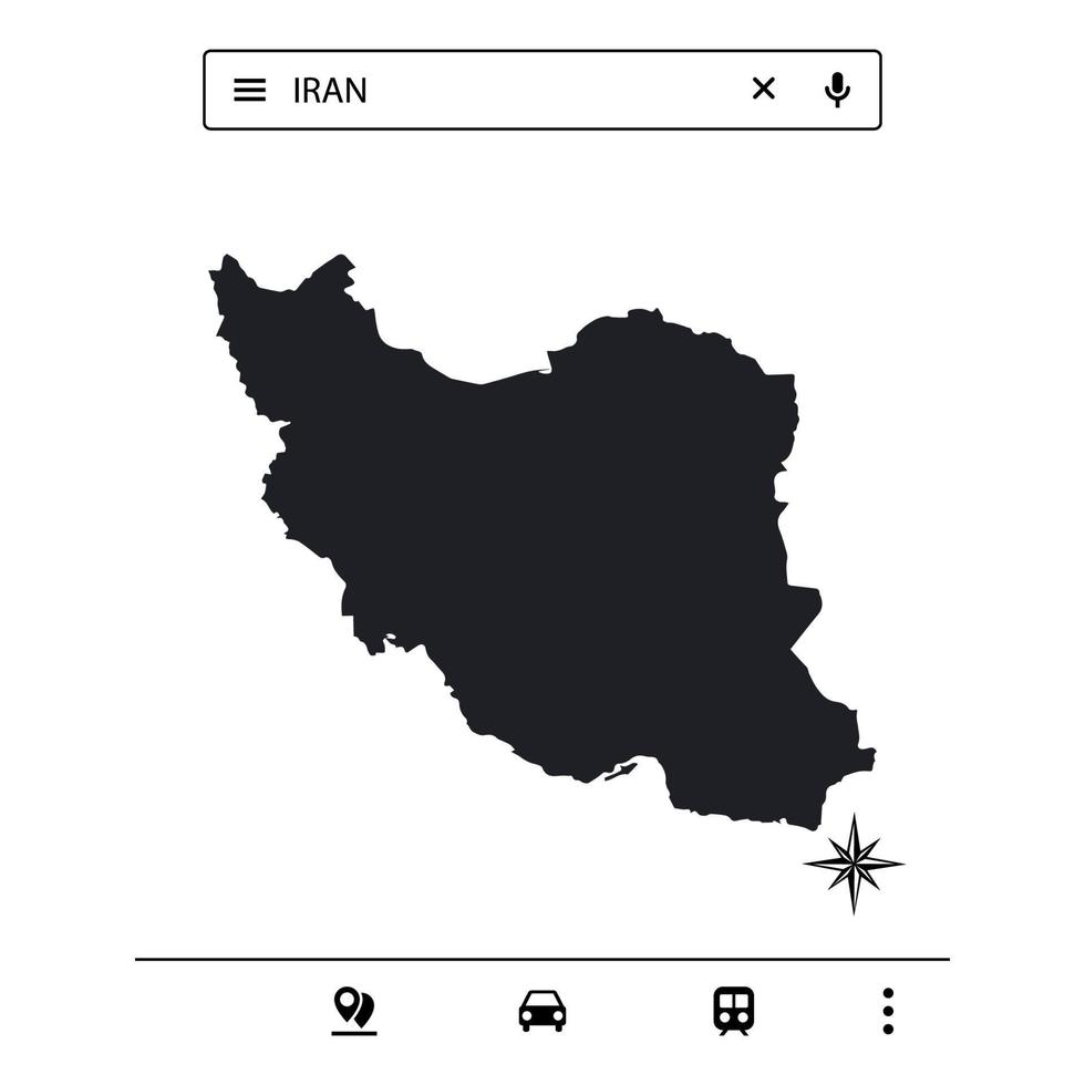 Icon Asia Map of Isolated Vector eps10