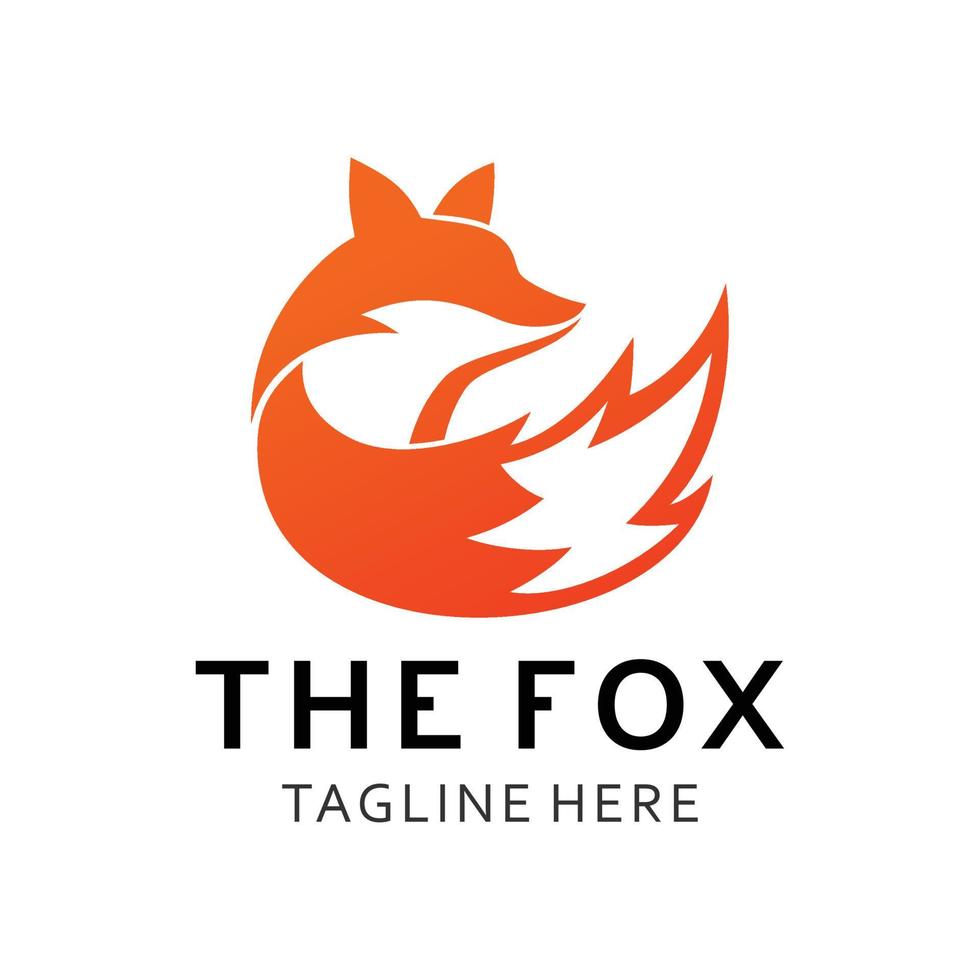 fox abstract logo vector