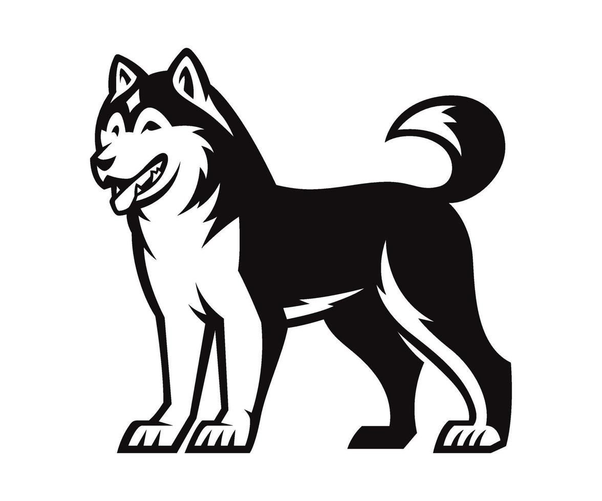 logotipo de vector husky