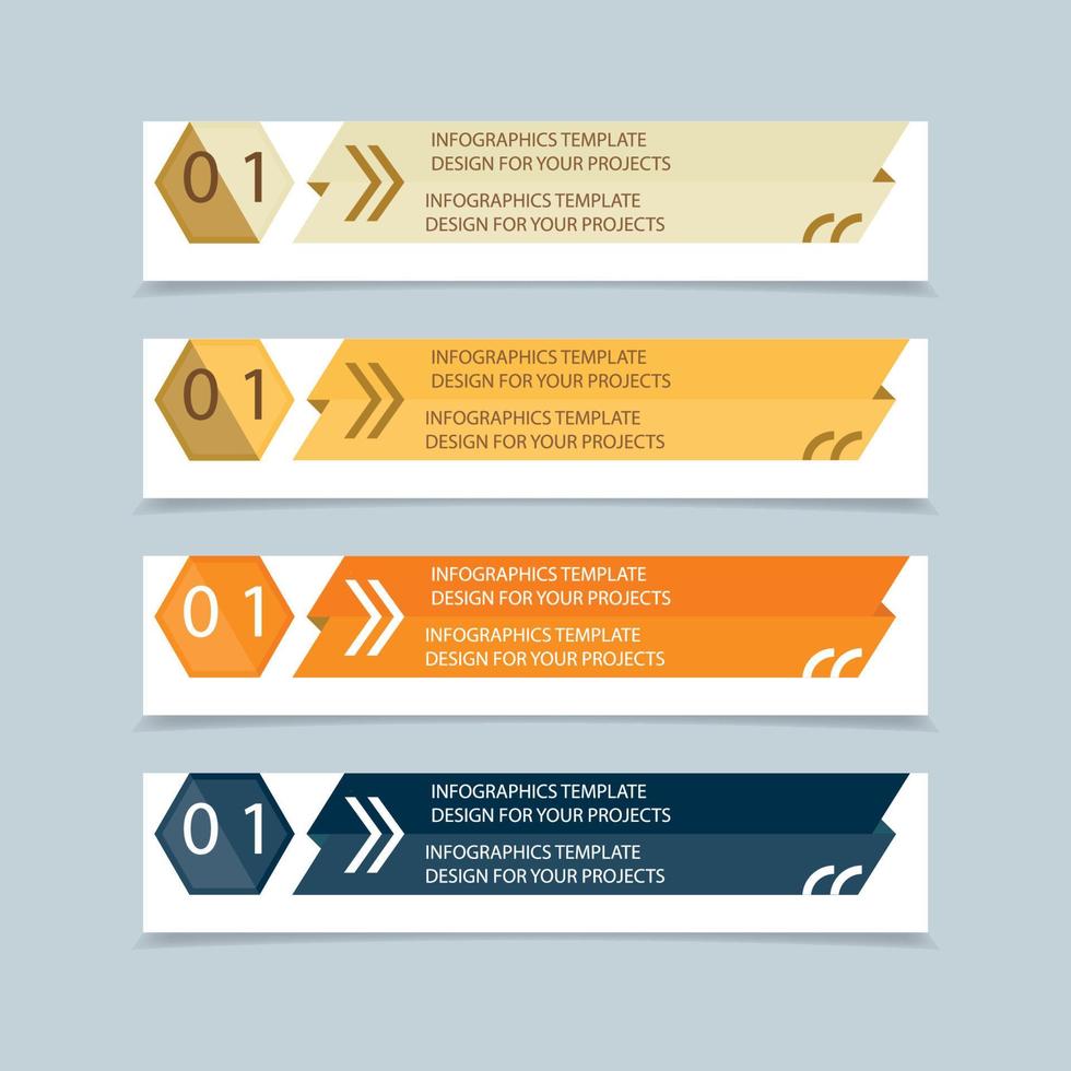 Infographic business banner template design vector