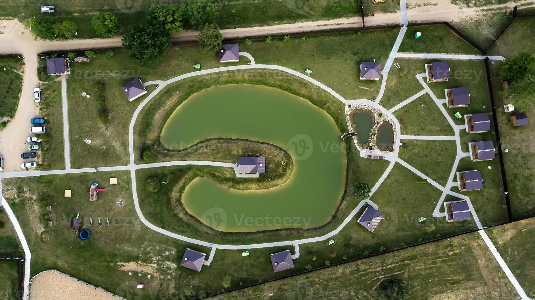 place to relax in nature view from the drone photo