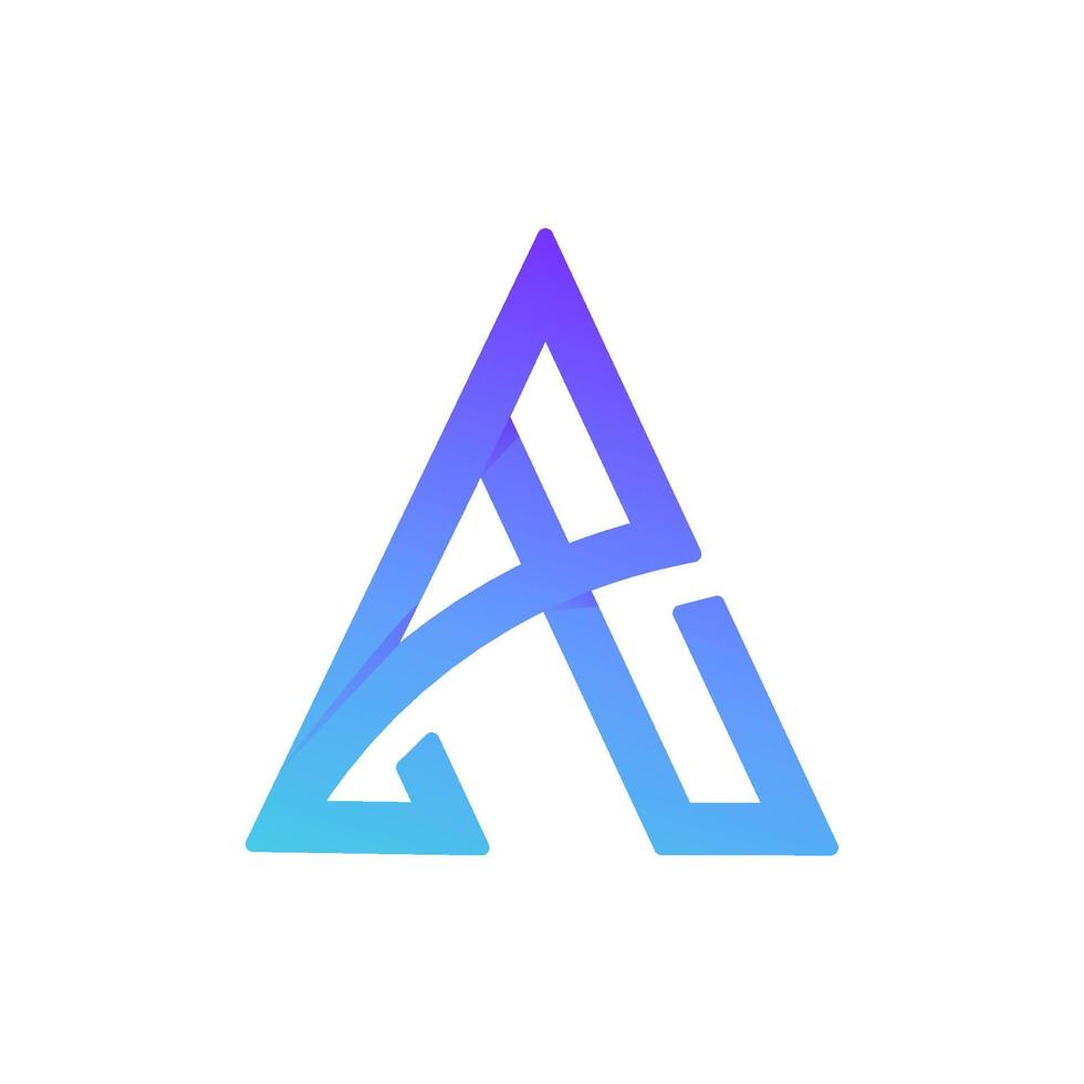 A Triangle Logo Concept vector