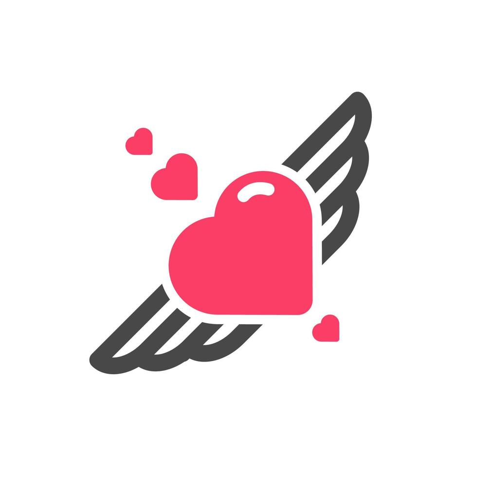 Flying Heart Illustration vector