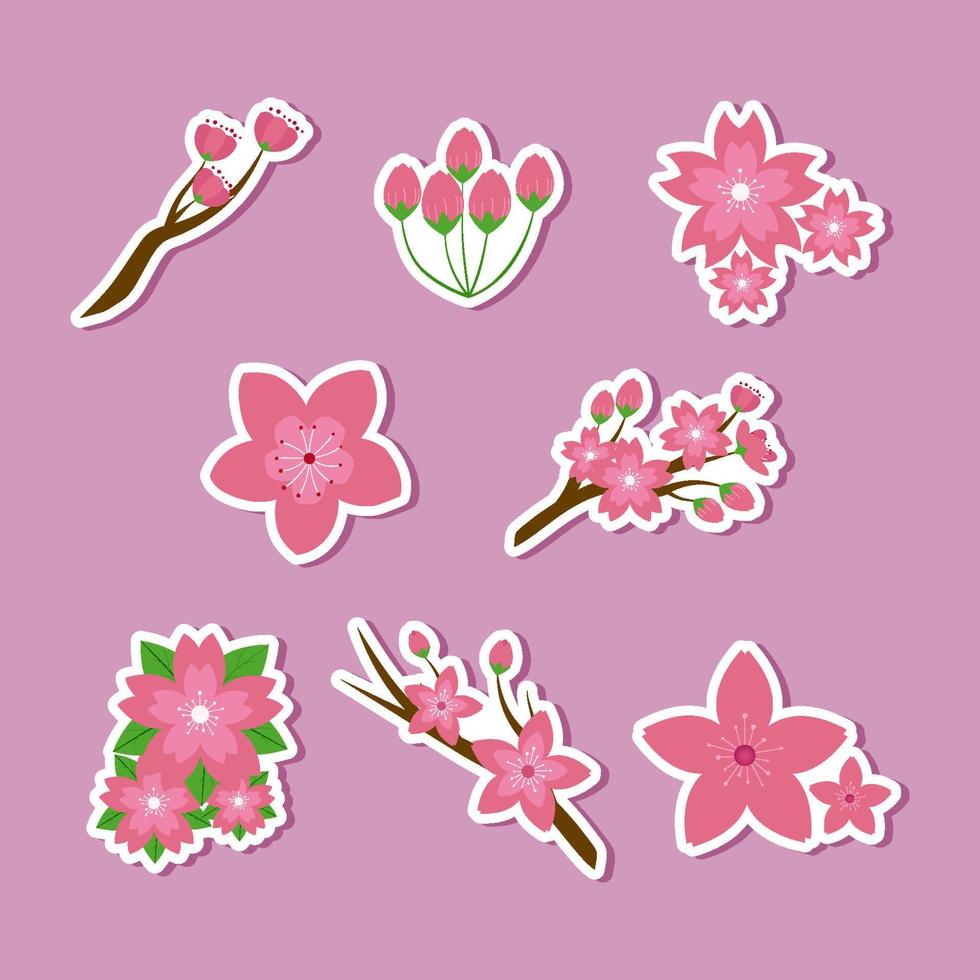 Cherry Blossom Sticker vector